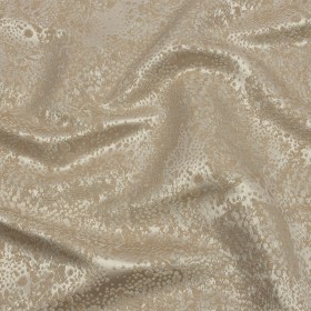 Metallic Drapery Jacquard – Sandstone Pebbly Spots – British Imported Metallic Drapery Jacquard – Sandstone Pebbly Spots – British Imported