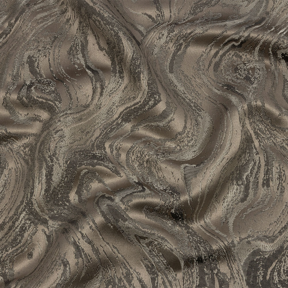 Metallic Drapery Jacquard – Fossil Metamorphic Swirls – British Imported Metallic Drapery Jacquard – Fossil Metamorphic Swirls – British Imported