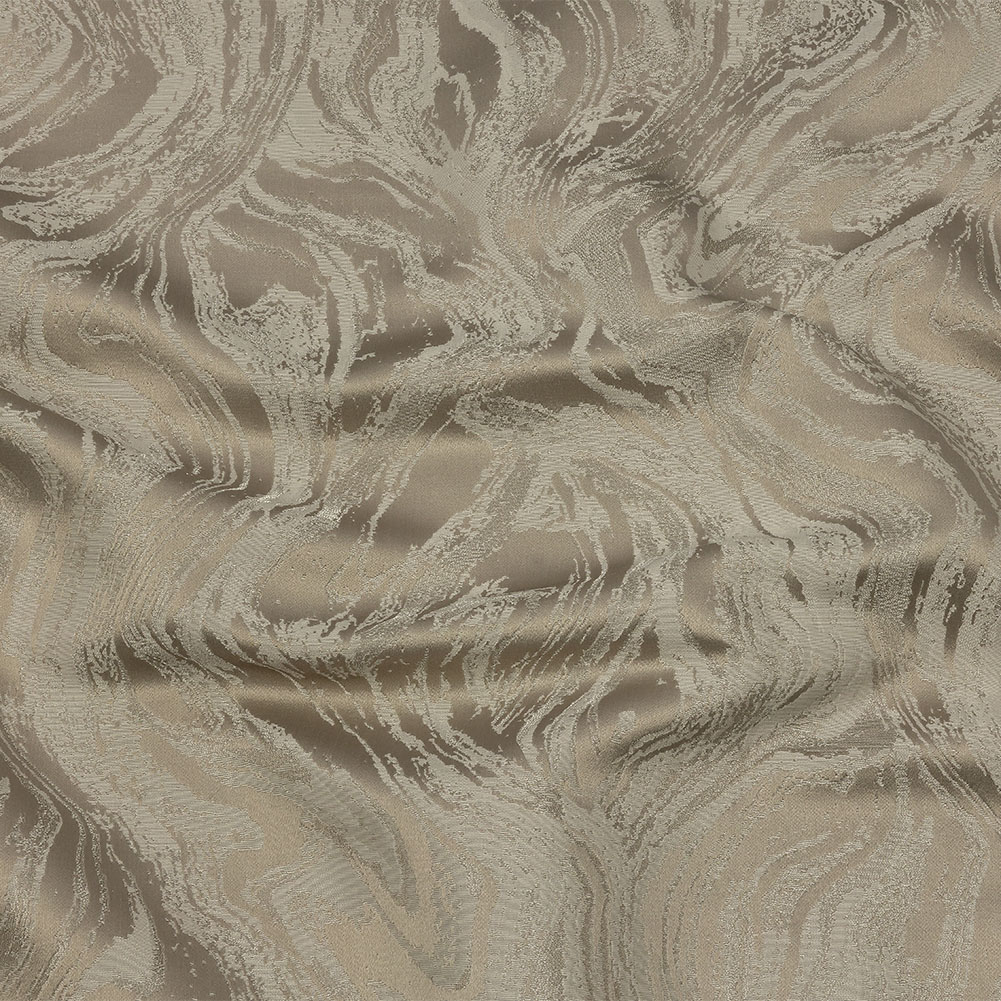 Metallic Drapery Jacquard – Limestone Metamorphic Swirls – British Imported Metallic Drapery Jacquard – Limestone Metamorphic Swirls – British Imported
