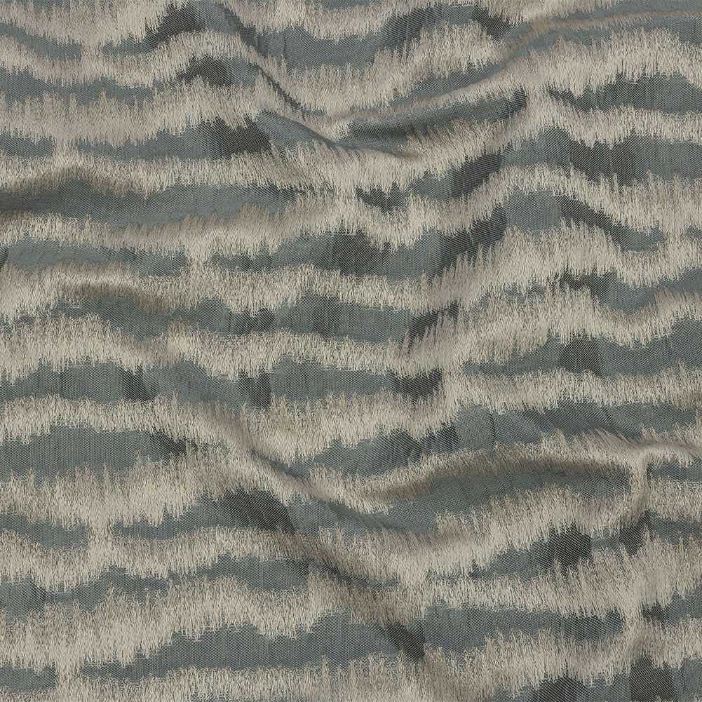 Drapery Jacquard – Slate Abstract Stripes – British Imported Drapery Jacquard – Slate Abstract Stripes – British Imported