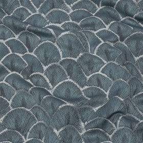 Drapery Jacquard – Danube Fan Scales – British Imported Drapery Jacquard – Danube Fan Scales – British Imported