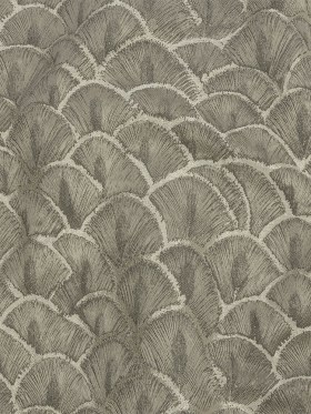 Drapery Jacquard – Pewter Fan Scales – British Imported Drapery Jacquard – Pewter Fan Scales – British Imported