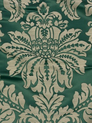 Drapery Jacquard – Emerald Leafy Damask – British Imported Drapery Jacquard – Emerald Leafy Damask – British Imported