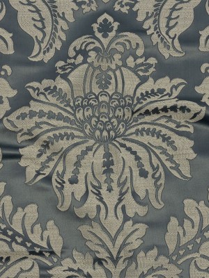 Drapery Jacquard – Graphite Leafy Damask – British Imported Drapery Jacquard – Graphite Leafy Damask – British Imported