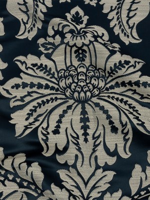 Drapery Jacquard – Ink Leafy Damask – British Imported Drapery Jacquard – Ink Leafy Damask – British Imported