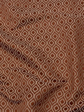 Drapery Jacquard – Rust Simple Ogees – British Imported Drapery Jacquard – Rust Simple Ogees – British Imported