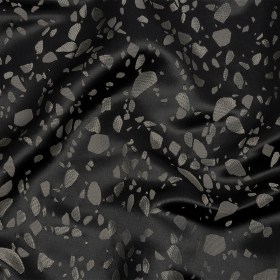 Metallic Satin-Faced Drapery Jacquard – Indigo Pebbles – British Imported Metallic Satin-Faced Drapery Jacquard – Indigo Pebbles – British Imported