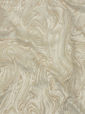 Cotton and Recycled Polyester Drapery Jacquard – Champagne Marbled Lines – British Imported Cotton and Recycled Polyester Drapery Jacquard – Champagne Marbled Lines – British Imported