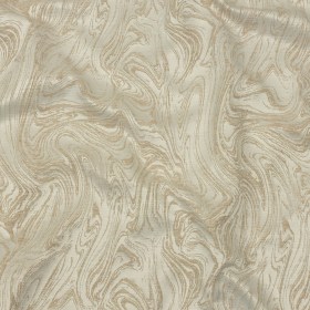 Cotton and Recycled Polyester Drapery Jacquard – Champagne Marbled Lines – British Imported Cotton and Recycled Polyester Drapery Jacquard – Champagne Marbled Lines – British Imported