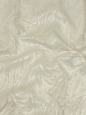 Cotton and Recycled Polyester Drapery Jacquard – Ivory Marbled Lines – British Imported Cotton and Recycled Polyester Drapery Jacquard – Ivory Marbled Lines – British Imported