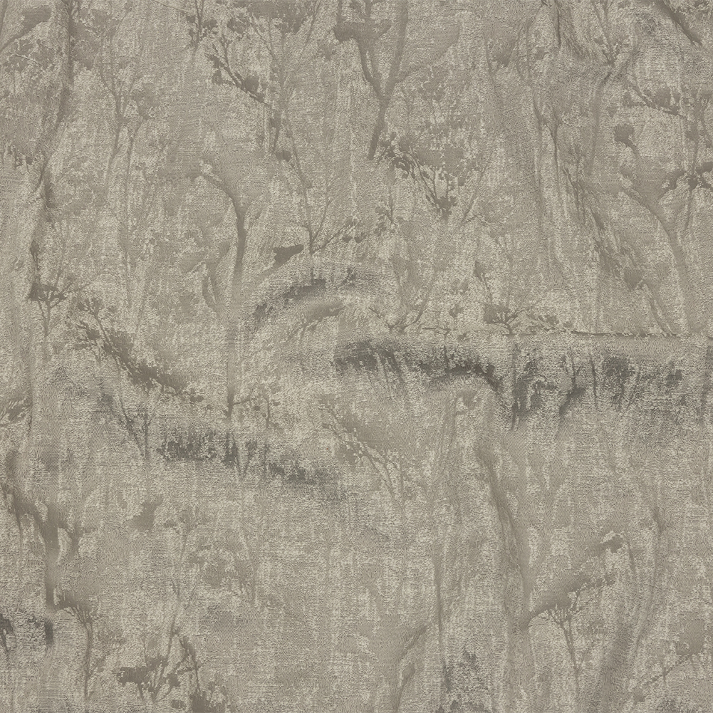 Cotton and Recycled Polyester Drapery Jacquard – Silver Misty Foliage – British Imported Cotton and Recycled Polyester Drapery Jacquard – Silver Misty Foliage – British Imported
