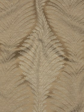Cotton and Recycled Polyester Drapery Jacquard – Caramel Leaf Chains – British Imported Cotton and Recycled Polyester Drapery Jacquard – Caramel Leaf Chains – British Imported