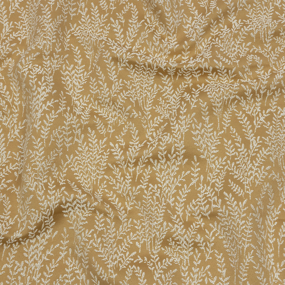 Drapery Jacquard – Gold Little Leaves – British Imported Drapery Jacquard – Gold Little Leaves – British Imported