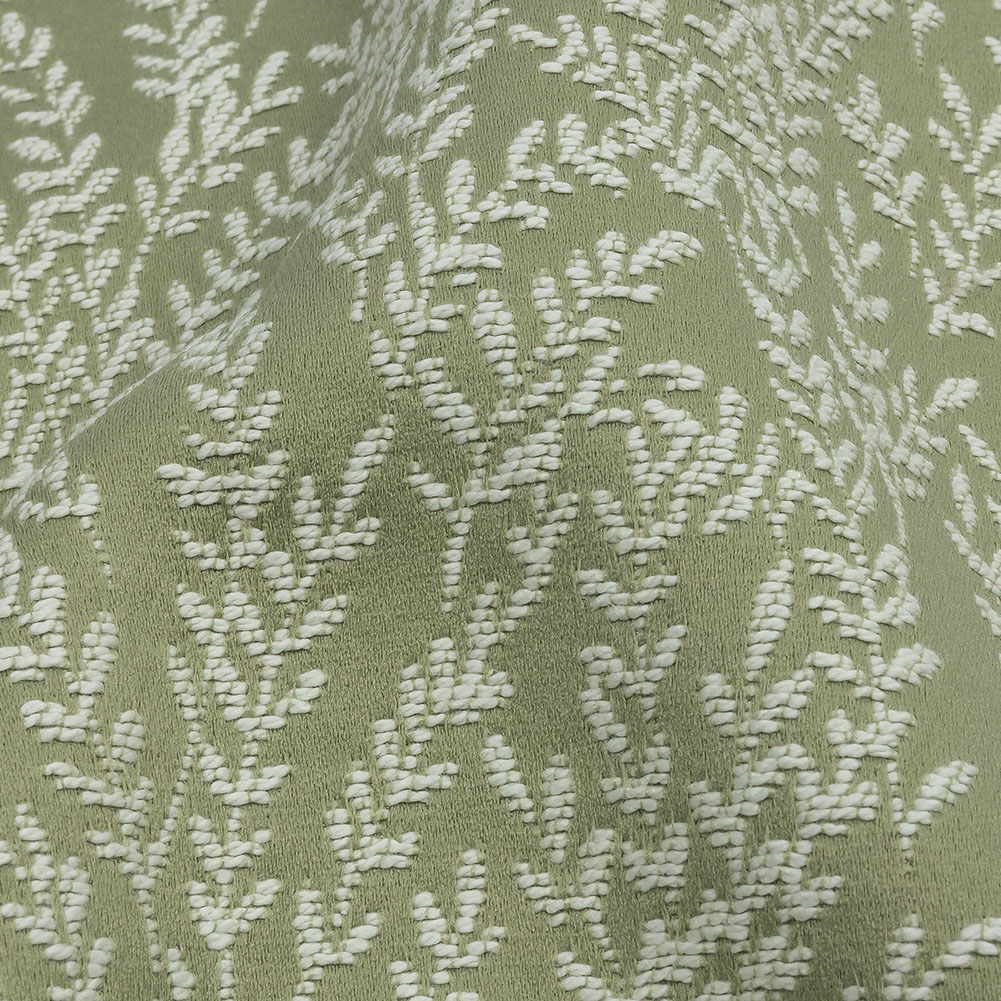 Drapery Jacquard – Sage Little Leaves – British Imported Drapery Jacquard – Sage Little Leaves – British Imported