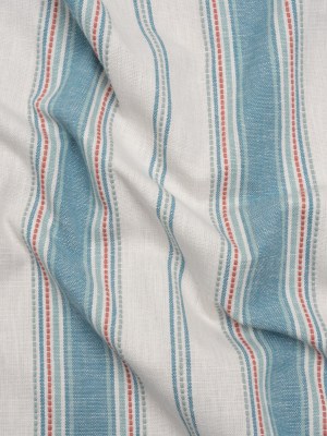 Cotton and Recycled Polyester Woven – Denim Tactile Stripes – British Imported Cotton and Recycled Polyester Woven – Denim Tactile Stripes – British Imported