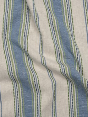 Cotton and Recycled Polyester Woven – Indigo Tactile Stripes – British Imported Cotton and Recycled Polyester Woven – Indigo Tactile Stripes – British Imported