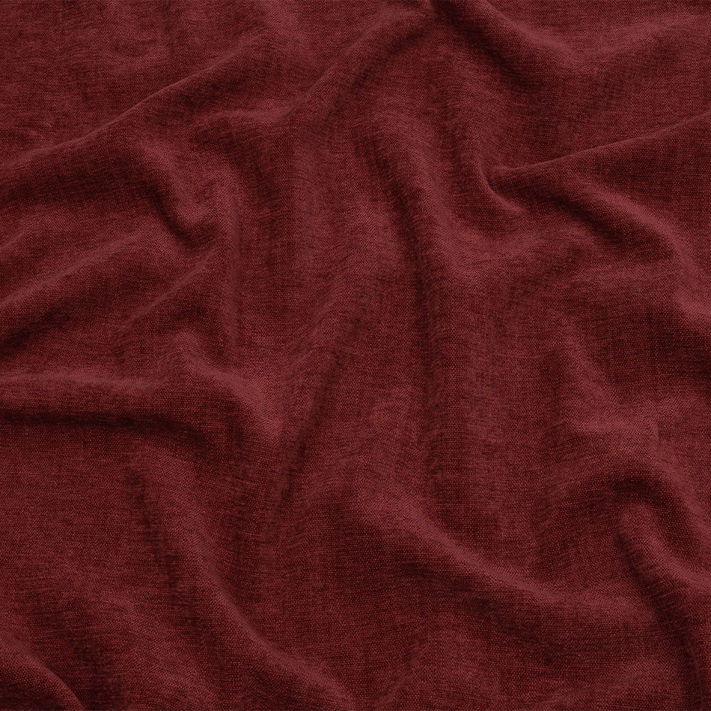 Polyester Upholstery Chenille – Cranberry – British Imported Polyester Upholstery Chenille – Cranberry – British Imported