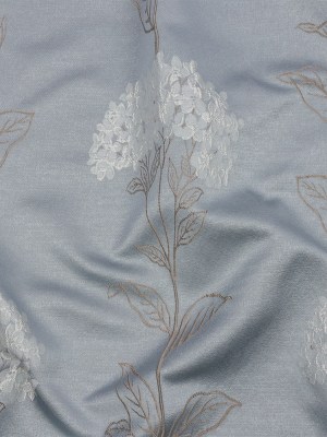 Drapery Jacquard – Wedgewood Hydrangea Stems – British Imported Drapery Jacquard – Wedgewood Hydrangea Stems – British Imported