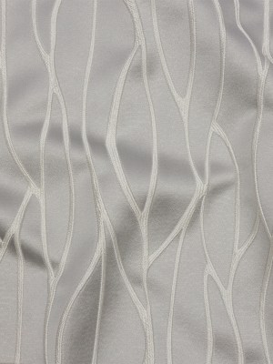 Satin-Faced Drapery Jacquard – Silver Rippling Lines – British Imported Satin-Faced Drapery Jacquard – Silver Rippling Lines – British Imported