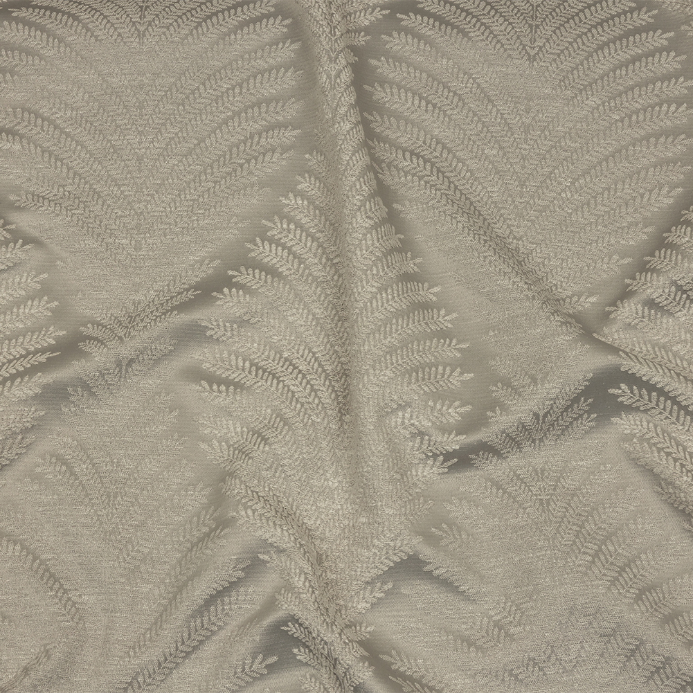 Cotton and Recycled Polyester Drapery Jacquard – Silver Leaf Chains – British Imported Cotton and Recycled Polyester Drapery Jacquard – Silver Leaf Chains – British Imported