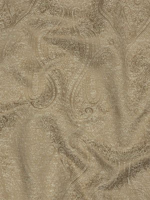Cotton and Recycled Polyester Drapery Jacquard – Caramel Delicate Paisley – British Imported Cotton and Recycled Polyester Drapery Jacquard – Caramel Delicate Paisley – British Imported