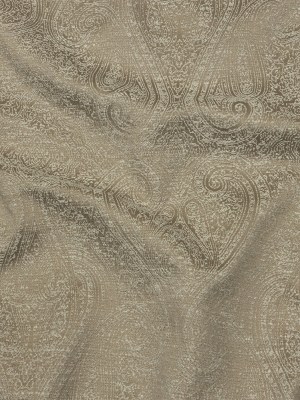 Cotton and Recycled Polyester Drapery Jacquard – Latte Delicate Paisley – British Imported Cotton and Recycled Polyester Drapery Jacquard – Latte Delicate Paisley – British Imported