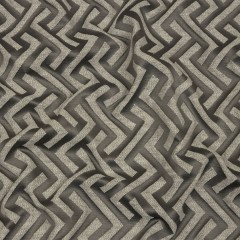 Cotton and Recycled Polyester Drapery Jacquard – Graphite Broken Chevrons – British Imported Cotton and Recycled Polyester Drapery Jacquard – Graphite Broken Chevrons – British Imported