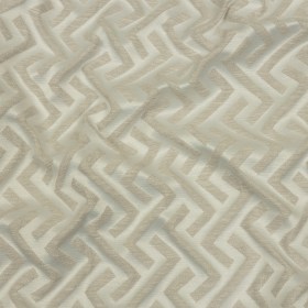 Cotton and Recycled Polyester Drapery Jacquard – Ivory Broken Chevrons – British Imported Cotton and Recycled Polyester Drapery Jacquard – Ivory Broken Chevrons – British Imported