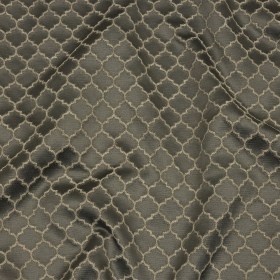 Cotton and Recycled Polyester Drapery Jacquard – Mole Fancy Little Ogees – British Imported Cotton and Recycled Polyester Drapery Jacquard – Mole Fancy Little Ogees – British Imported
