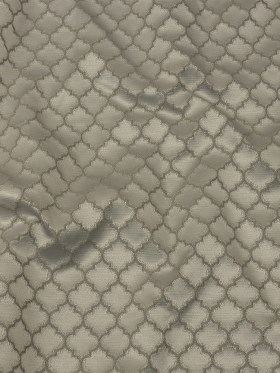 Cotton and Recycled Polyester Drapery Jacquard – Slate Fancy Little Ogees – British Imported Cotton and Recycled Polyester Drapery Jacquard – Slate Fancy Little Ogees – British Imported