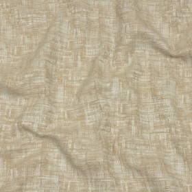 Cotton and Recycled Polyester Drapery Jacquard – Champagne Crosshatched Lines – British Imported Cotton and Recycled Polyester Drapery Jacquard – Champagne Crosshatched Lines – British Imported