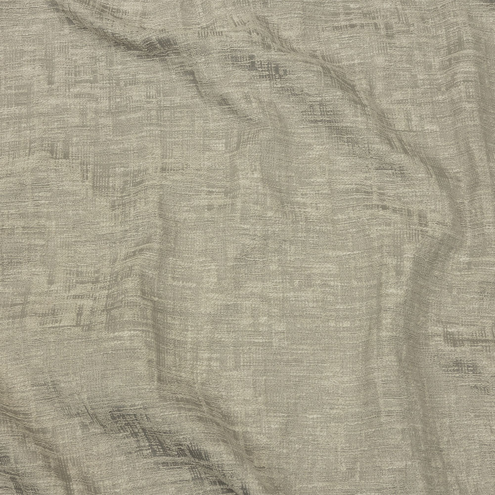 Cotton and Recycled Polyester Drapery Jacquard – Silver Crosshatched Lines – British Imported Cotton and Recycled Polyester Drapery Jacquard – Silver Crosshatched Lines – British Imported