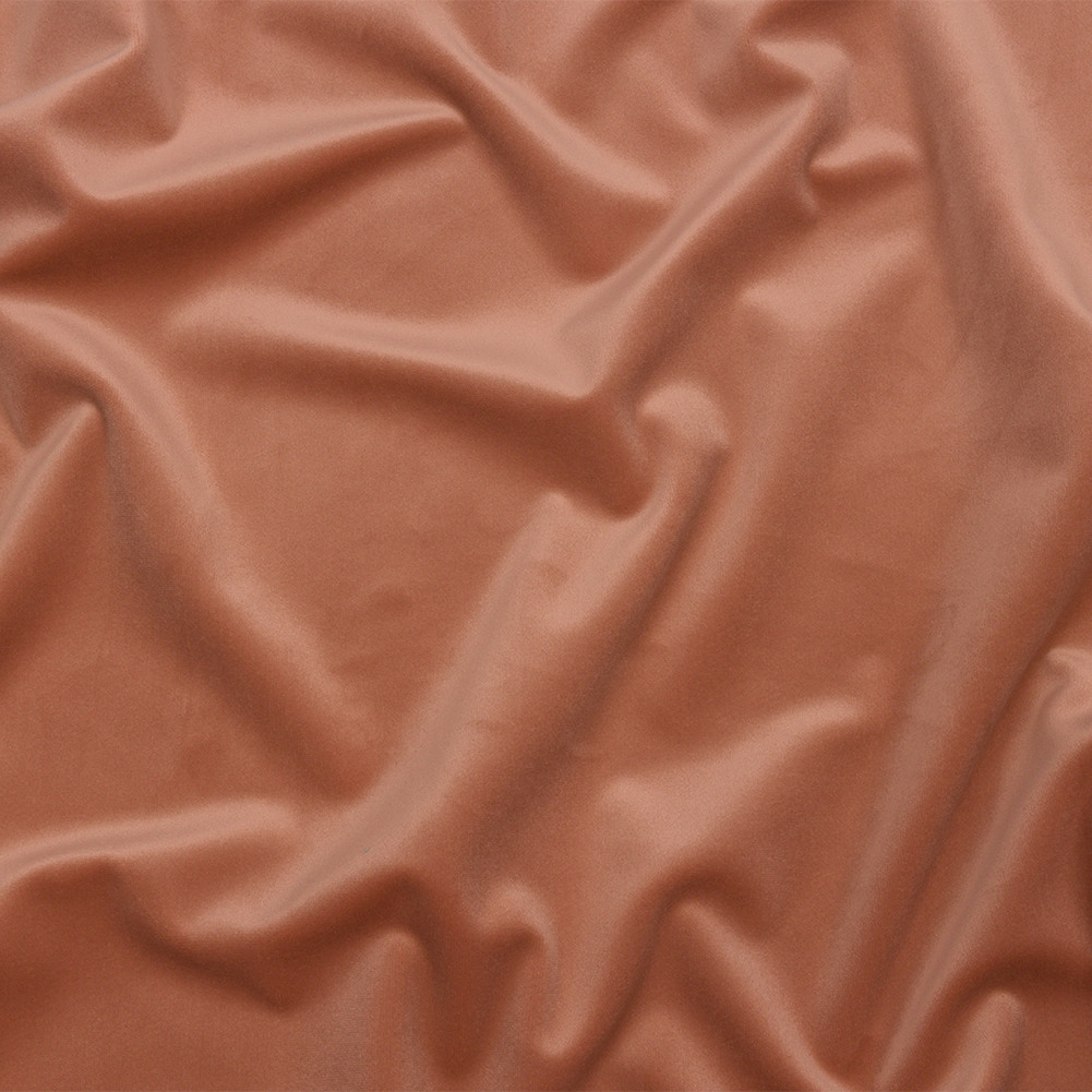 Lush Polyester Drapery Velvet – Terracotta – British Imported Lush Polyester Drapery Velvet – Terracotta – British Imported