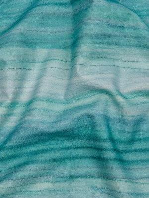 Cotton Canvas Print – Verdigris Painterly Stripes – British Imported Cotton Canvas Print – Verdigris Painterly Stripes – British Imported
