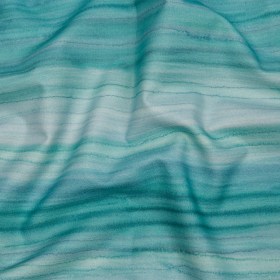 Cotton Canvas Print – Verdigris Painterly Stripes – British Imported Cotton Canvas Print – Verdigris Painterly Stripes – British Imported