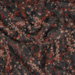 Printed Polyester Velvet – Mole Berry Vines – British Imported Printed Polyester Velvet – Mole Berry Vines – British Imported