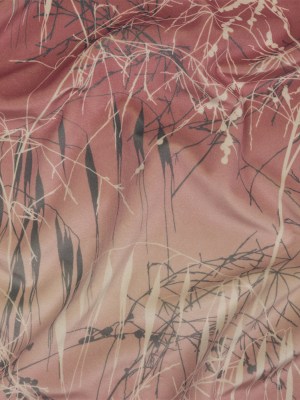 Printed Polyester Velvet – Shell Meadow Grass Ombre – British Imported Printed Polyester Velvet – Shell Meadow Grass Ombre – British Imported