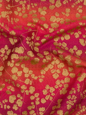 Drapery Jacquard – Sunset Ombre Stripes and Little Flowers – British Imported Drapery Jacquard – Sunset Ombre Stripes and Little Flowers – British Imported