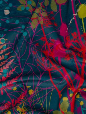 Drapery Velvet – Rainbow Forest Silhouettes – British Imported Drapery Velvet – Rainbow Forest Silhouettes – British Imported