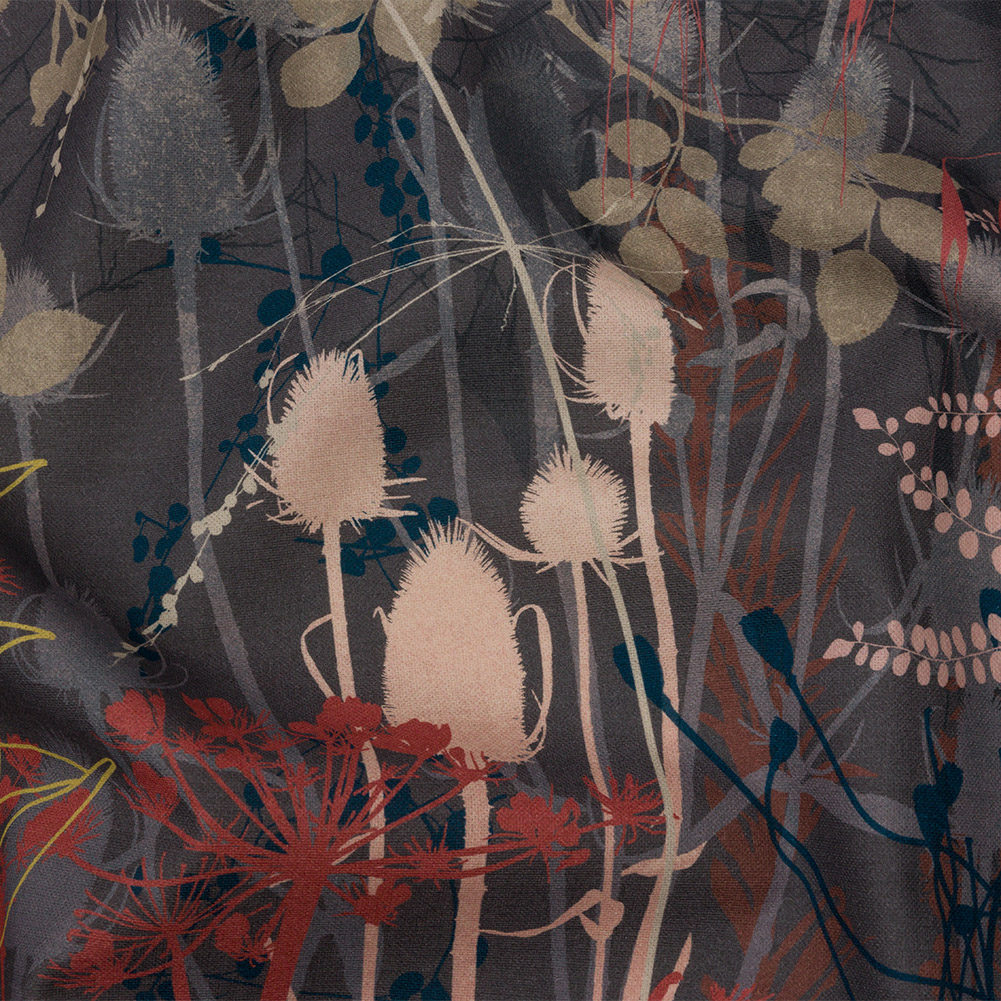 Cotton Canvas Print – Clay Forest Silhouettes – British Imported Cotton Canvas Print – Clay Forest Silhouettes – British Imported