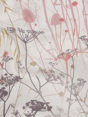 Cotton Canvas Print – Shell Wildflower Branches – British Imported Cotton Canvas Print – Shell Wildflower Branches – British Imported