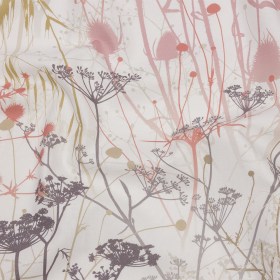 Cotton Canvas Print – Shell Wildflower Branches – British Imported Cotton Canvas Print – Shell Wildflower Branches – British Imported