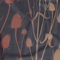 Printed Polyester Velvet – Shell Thistle Stems – British Imported Printed Polyester Velvet – Shell Thistle Stems – British Imported