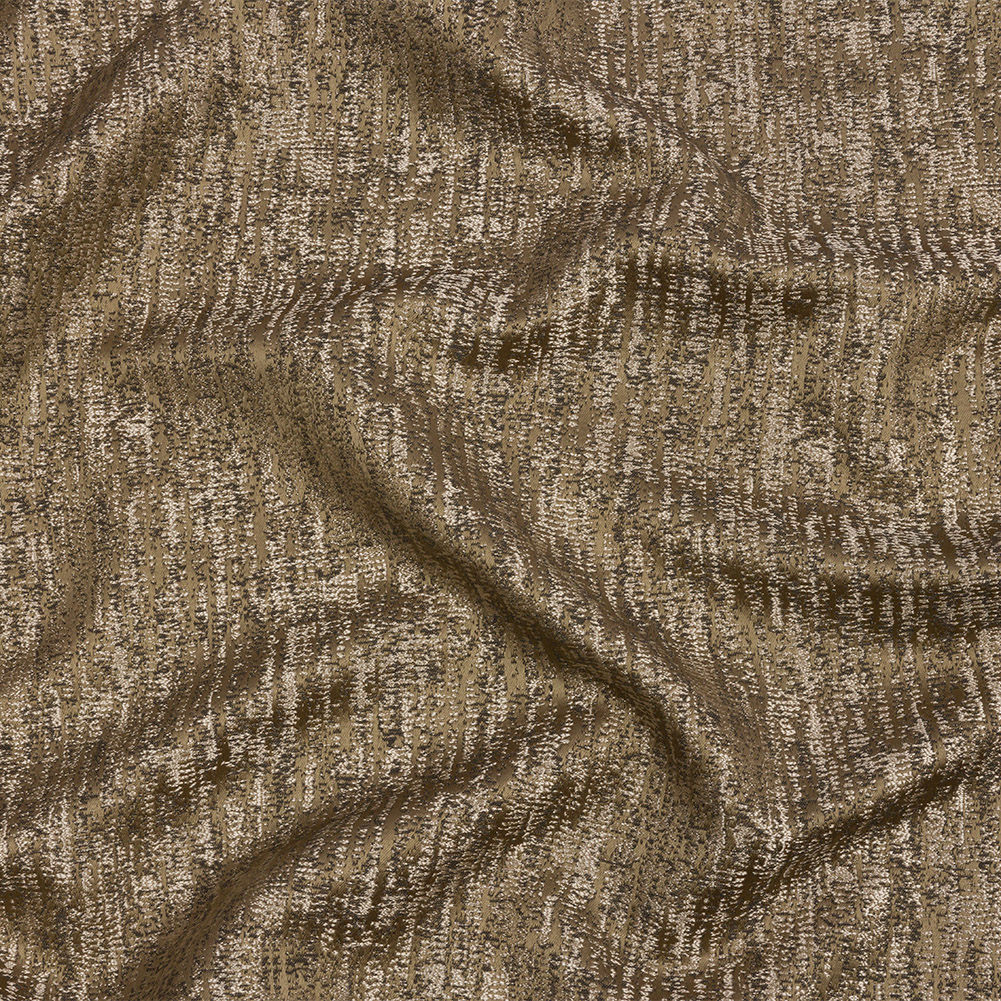 Metallic Satin-Faced Drapery Jacquard – Truffle Distressed – British Imported Metallic Satin-Faced Drapery Jacquard – Truffle Distressed – British Imported
