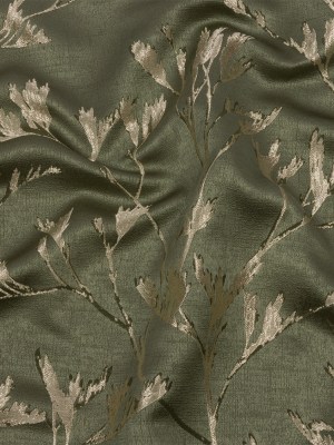 Metallic Drapery Jacquard – Sage Windblown Branches – British Imported Metallic Drapery Jacquard – Sage Windblown Branches – British Imported