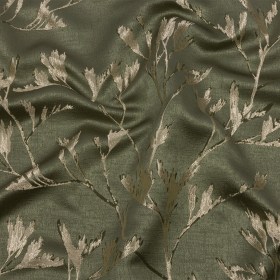 Metallic Drapery Jacquard – Sage Windblown Branches – British Imported Metallic Drapery Jacquard – Sage Windblown Branches – British Imported