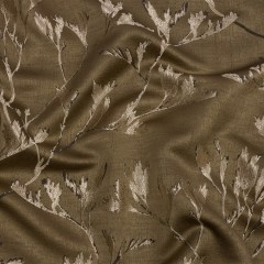 Metallic Drapery Jacquard – Truffle Windblown Branches – British Imported Metallic Drapery Jacquard – Truffle Windblown Branches – British Imported