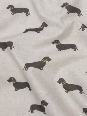 Cotton Canvas Print – Pebble Little Dogs – British Imported Cotton Canvas Print – Pebble Little Dogs – British Imported