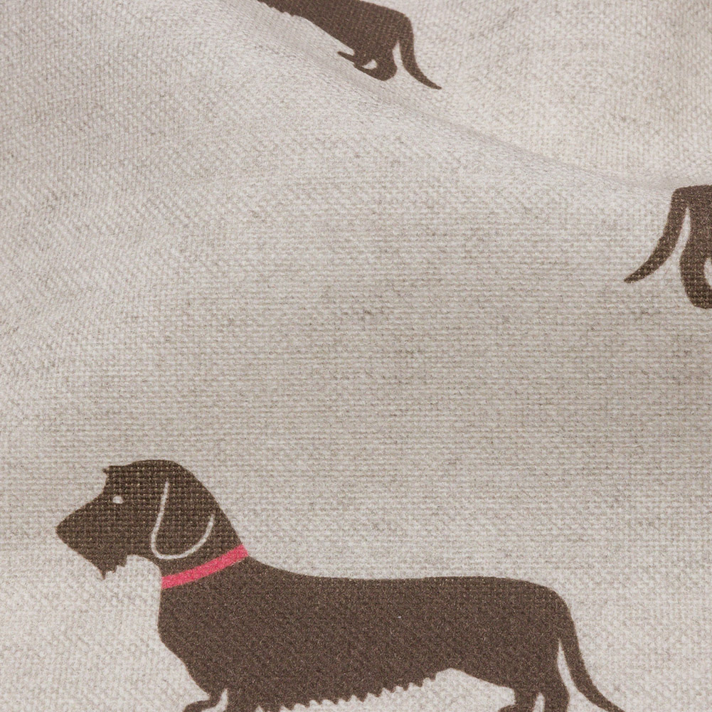 Cotton Canvas Print – Stone Little Dogs – British Imported Cotton Canvas Print – Stone Little Dogs – British Imported