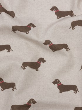 Cotton Canvas Print – Stone Little Dogs – British Imported Cotton Canvas Print – Stone Little Dogs – British Imported